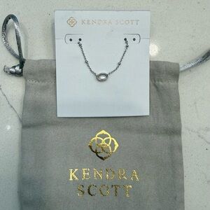 Kendra Scott Silver and White Necklace